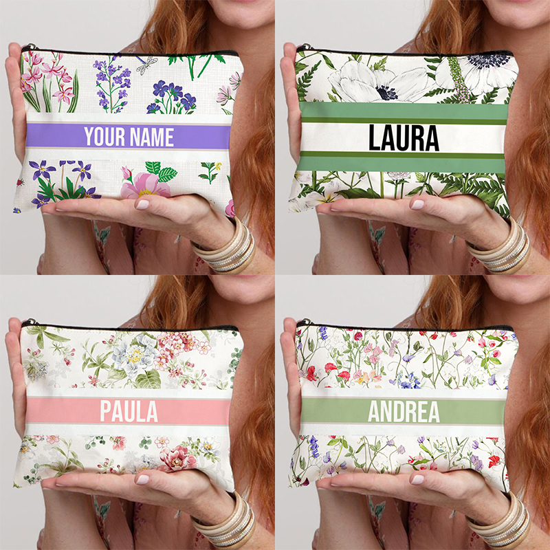 Luxury Skincare Brand - Custom Makeup Bag Trendy Canvas Travel