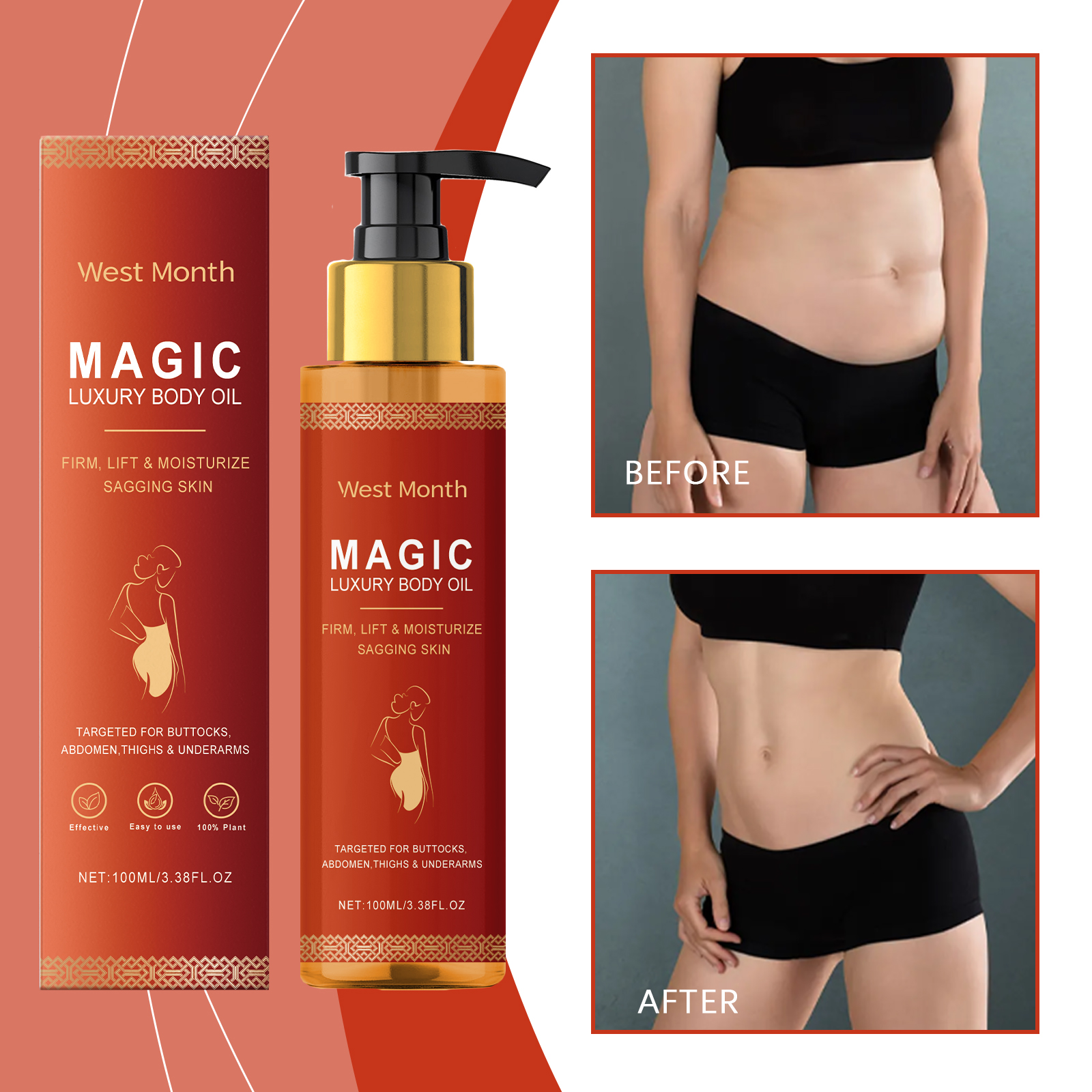 Luxury Skincare Products For Women - WEST MONTH Magic Luxury Body Oil