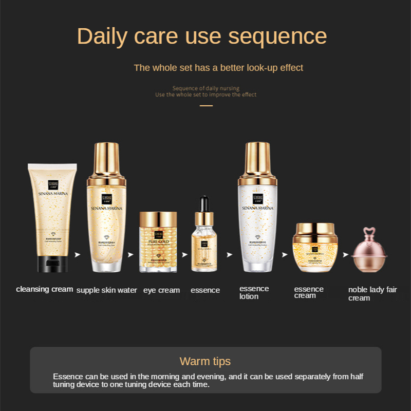 Women 24K Gold Skin Care Set 9 – обзор и цена Luxury Gold Skincare