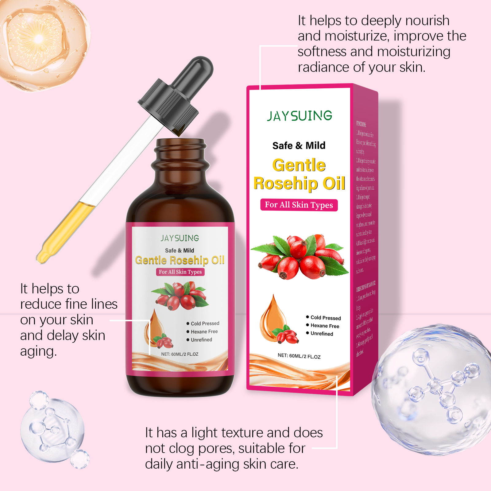 Rosehip Seed Oil for Face Cold – обзор и цена Cold Pressed Rose Hip