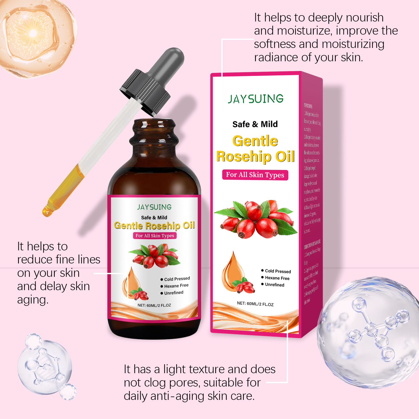 FANDAO Rosehip Seed Face Oil - – обзор и цена Cold Pressed Rose Hip