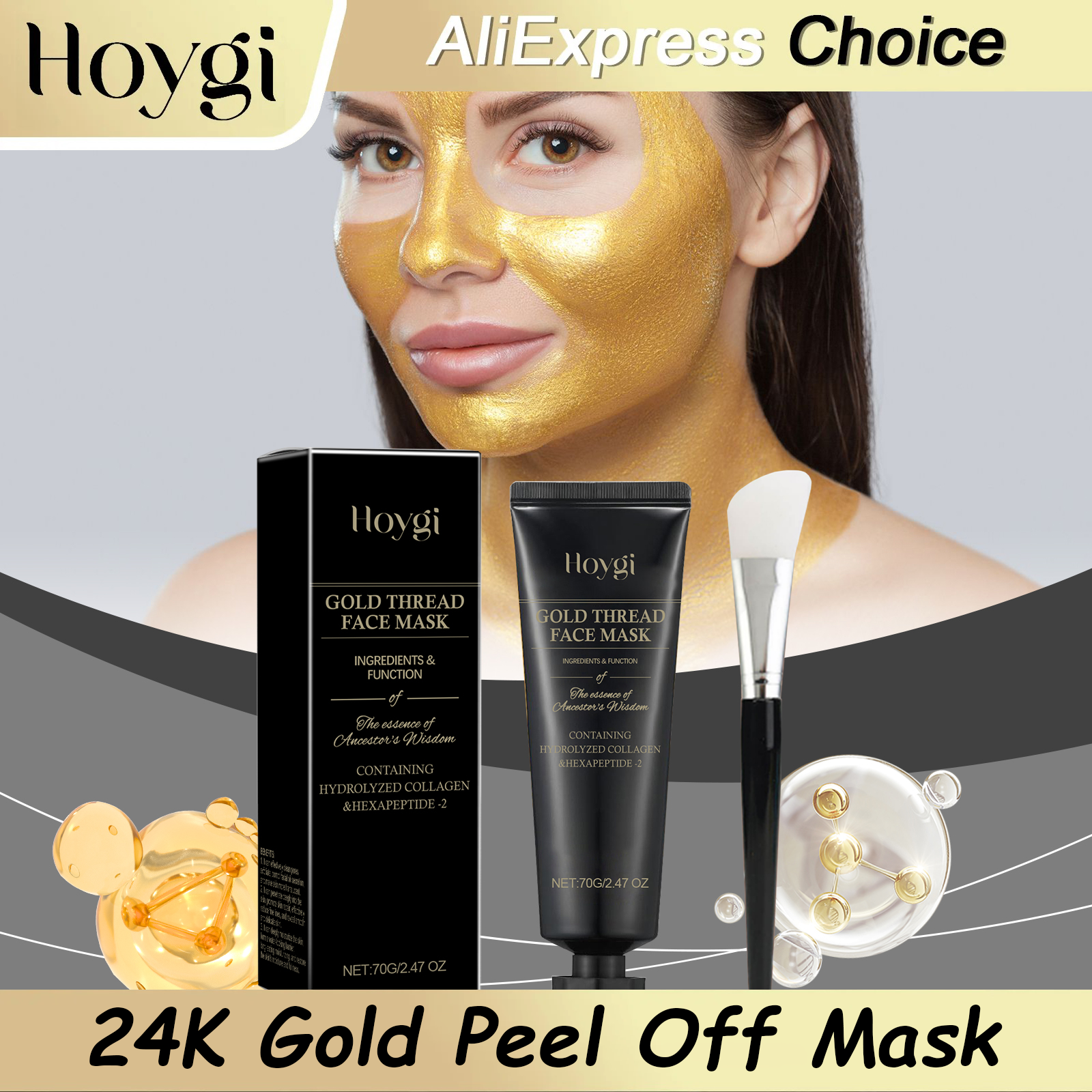 HOYGI 24K Gold Peeling Face Ma – обзор и цена Luxury Gold Skincare