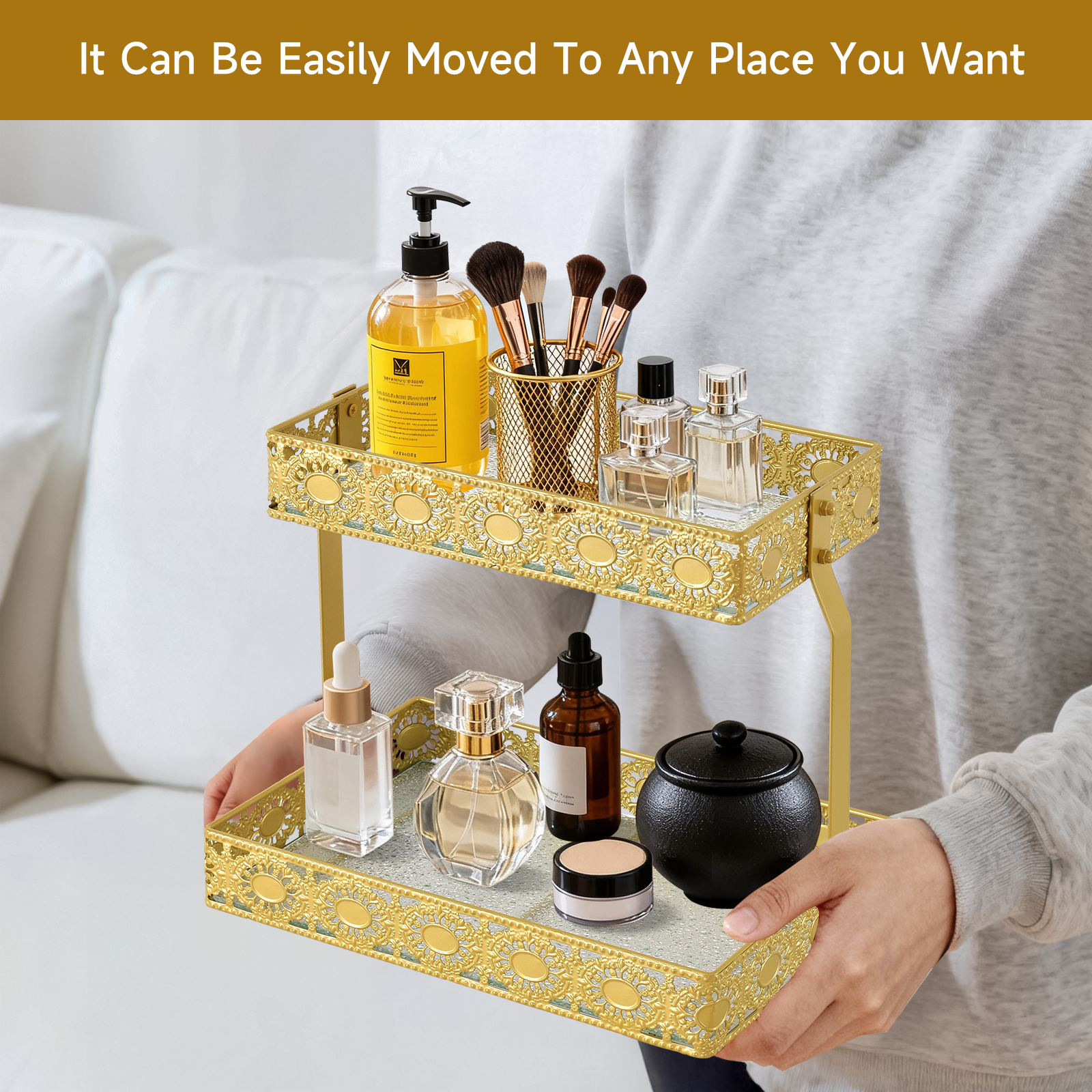 Double-Layer Glass Storage Tra – обзор и цена High Luxury Skincare