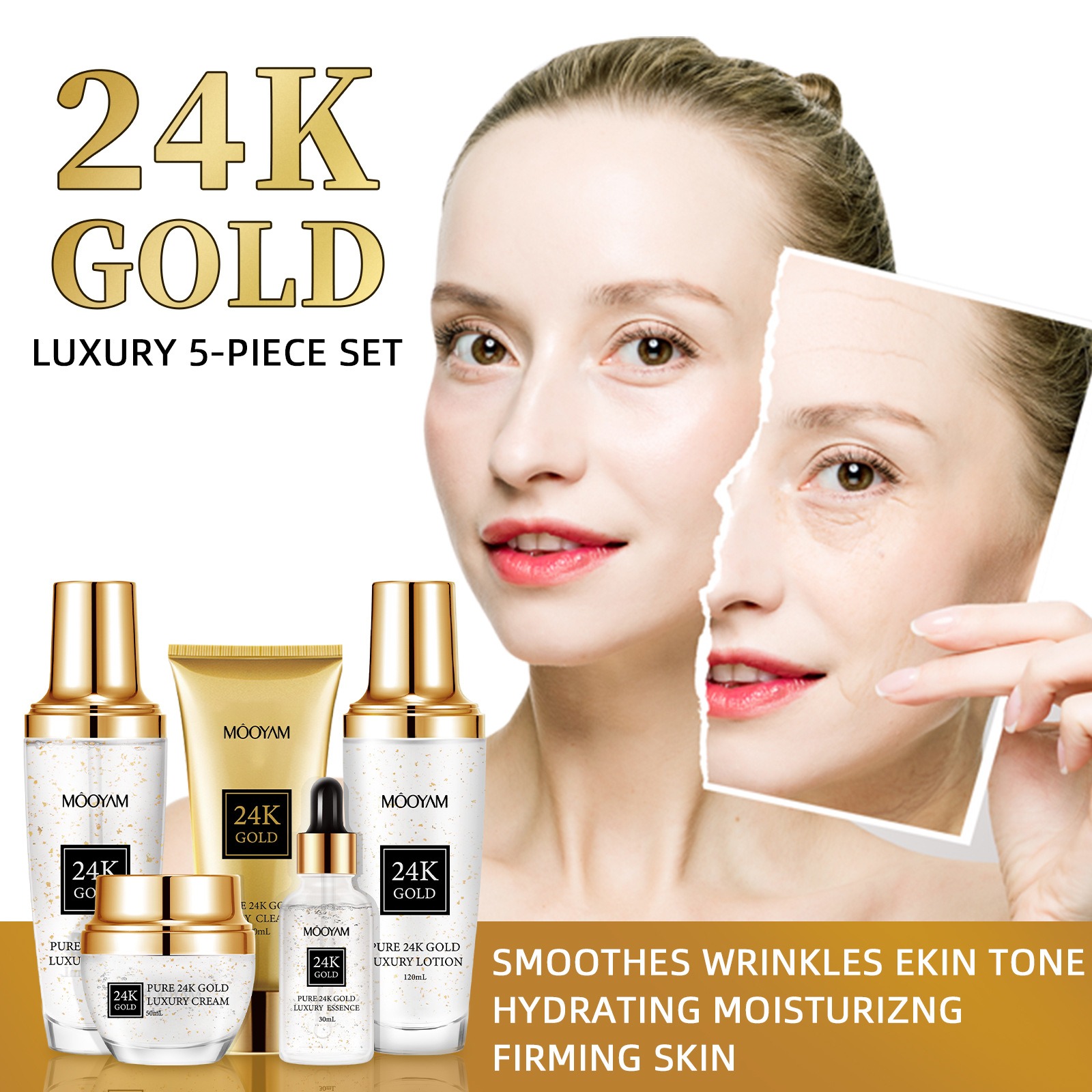 24K Gold LUXURY Moisturizin An – обзор и цена Luxury Skincare Anti Aging