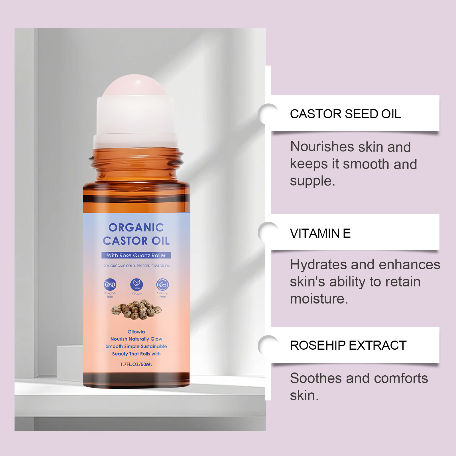 Natural Organic Castor Oil Col – обзор и цена Cold Pressed Rose Hip